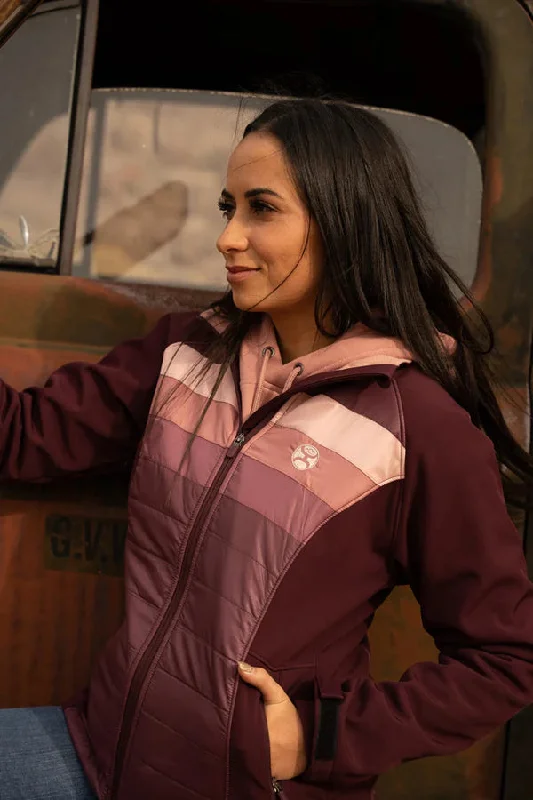 Hooey Women's SoftShell Jacket in Maroon