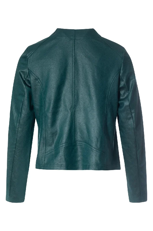 Leather Look Jacket | EMERALD | 4046ZZ