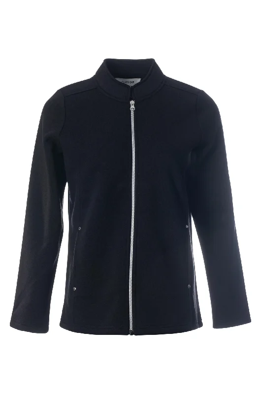 Poly Cotton Fleece Jacket | Black | 9151ZZ