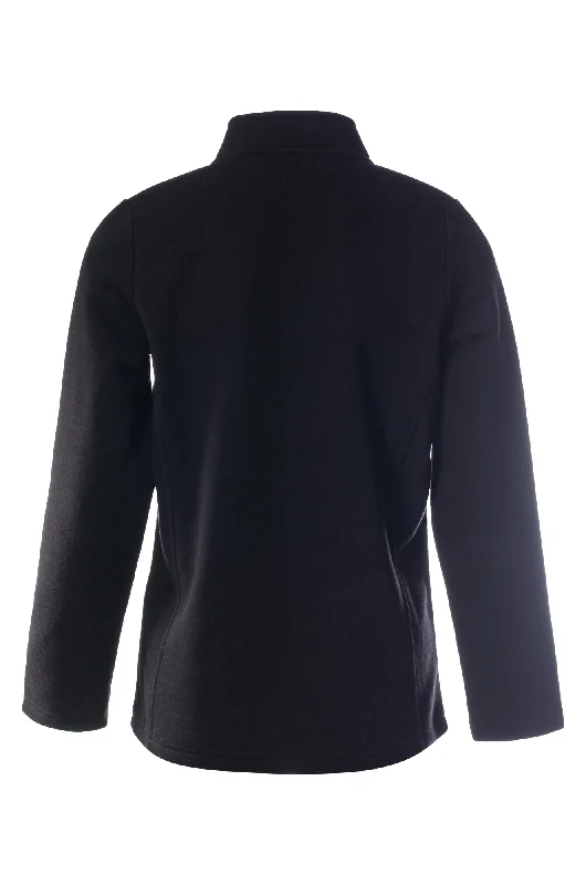 Poly Cotton Fleece Jacket | Black | 9151ZZ