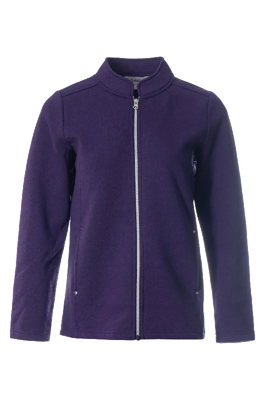 Poly Cotton Fleece Jacket | PURPLE | 9151ZZ