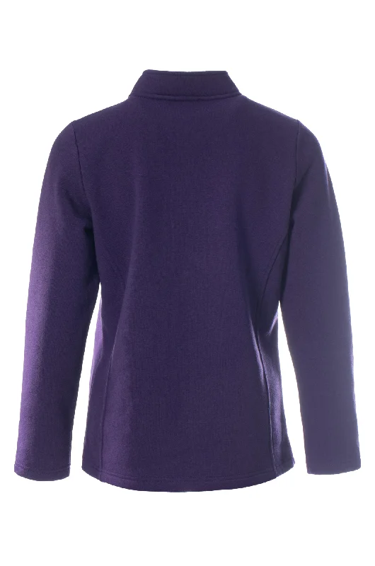 Poly Cotton Fleece Jacket | PURPLE | 9151ZZ