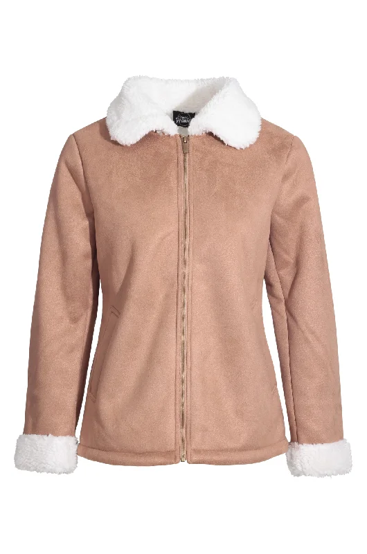 Sheepskin Look Jacket | CARAMEL | 7282ZZ