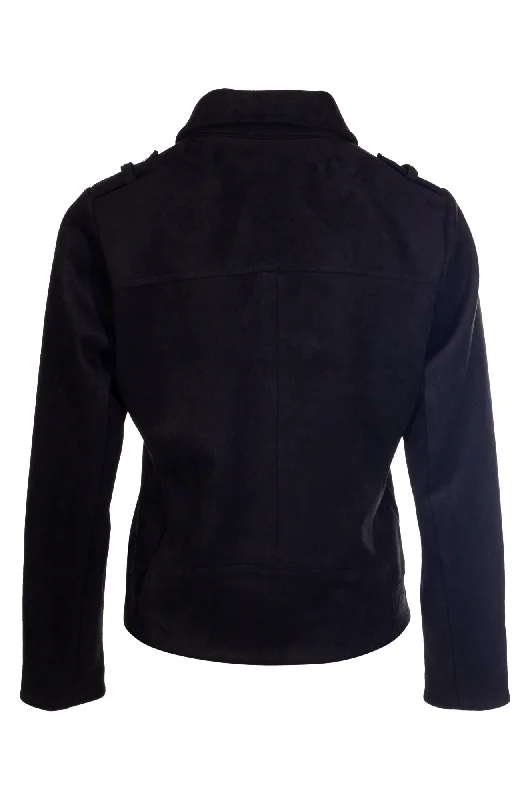 Suede Look Jacket | Black | 4063ZZ