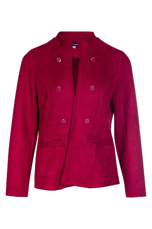 Suede Look Jacket | PLUM | 4051ZZ