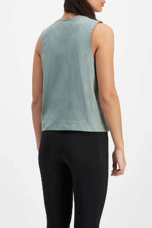 CHAMPION WOMEN'S ROCHESTER GREEN SINGLET