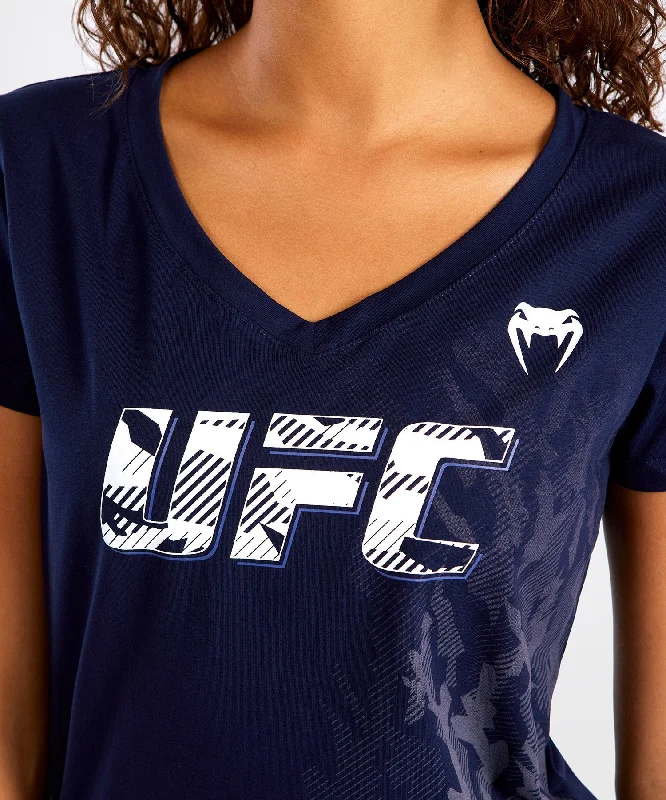 UFC Venum Authentic Fight Week Women's Short Sleeve T-shirt - Navy Blue