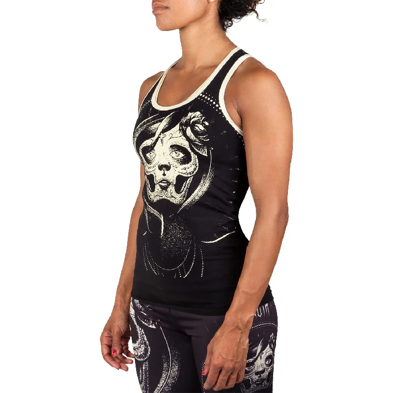 Venum Santa Muerte Tank Top - Black/Yellow - For Women