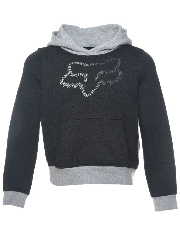 Dark Grey Fox Racing Hoodie - M