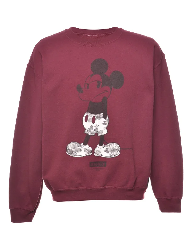 Mickey Mouse Disney Cartoon Sweatshirt - M