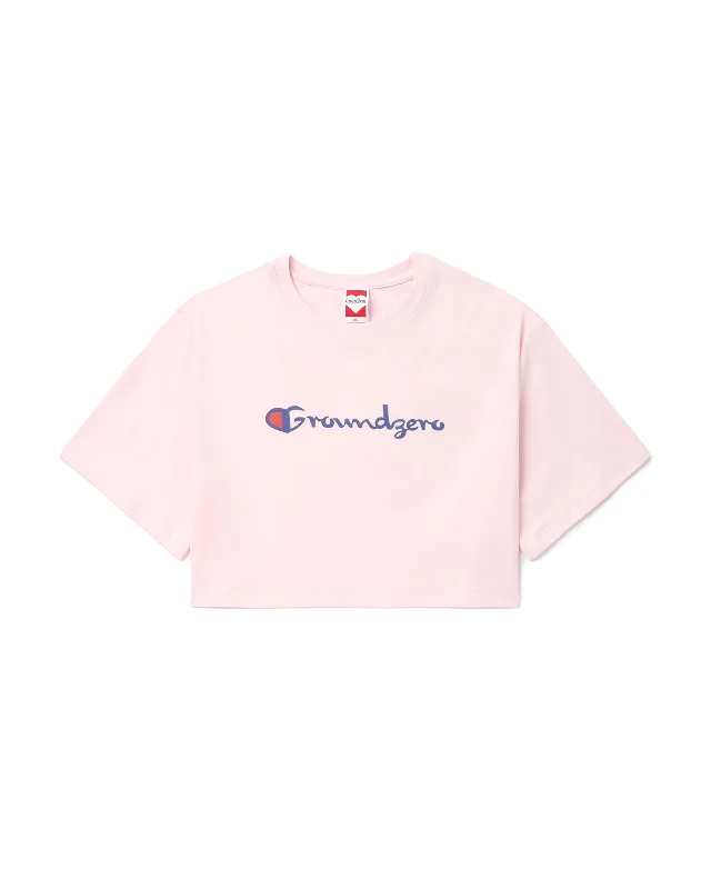 Cropped Logo-Print T-shirt