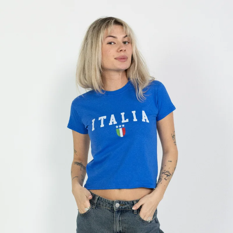 ITALIA, BABY TEE - BLÅ