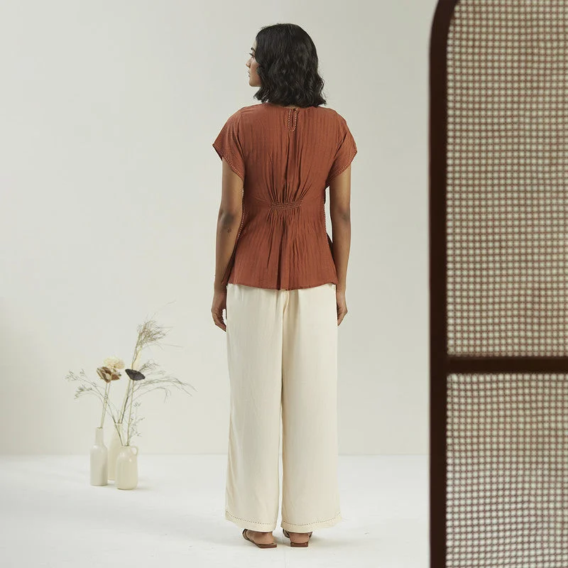 Trouser For Women | FSC Viscose | Off-White