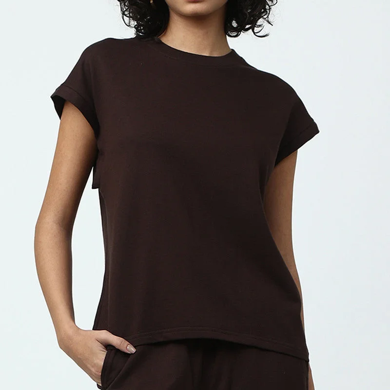 Organic Cotton Women Co ord Set | Coffee Brown