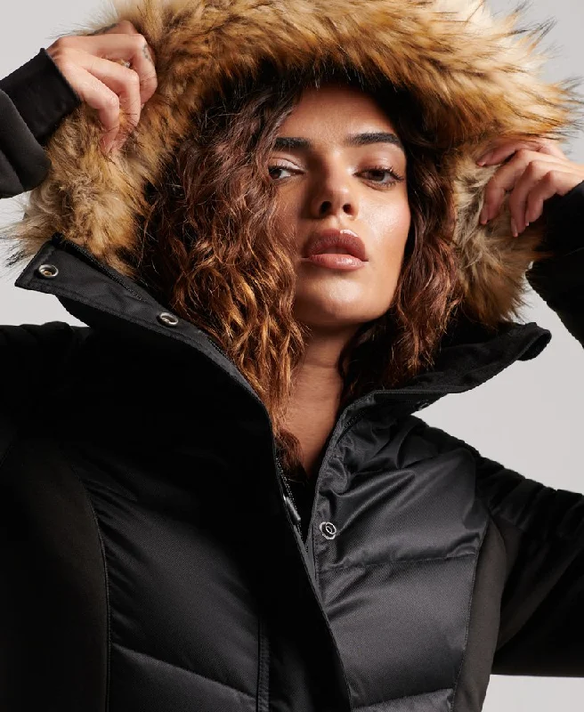 Snow Luxe Puffer Jacket | Black