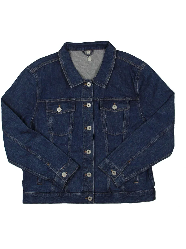 Womens Collar L Denim Jacket