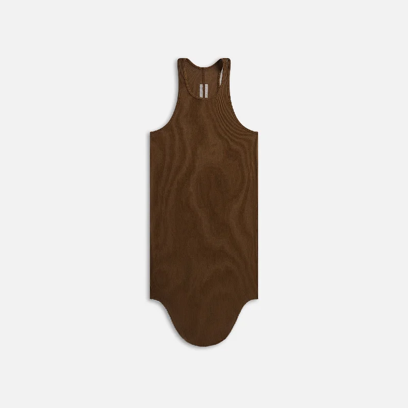 Rick Owens Basic Rib Tank Top - Bean