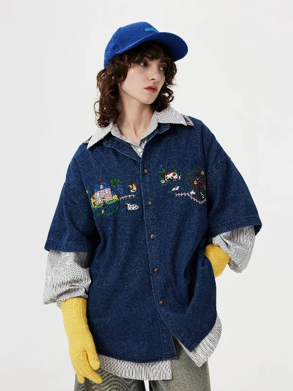 aelfric-eden-embroidery-denim-short-sleeve-shirt