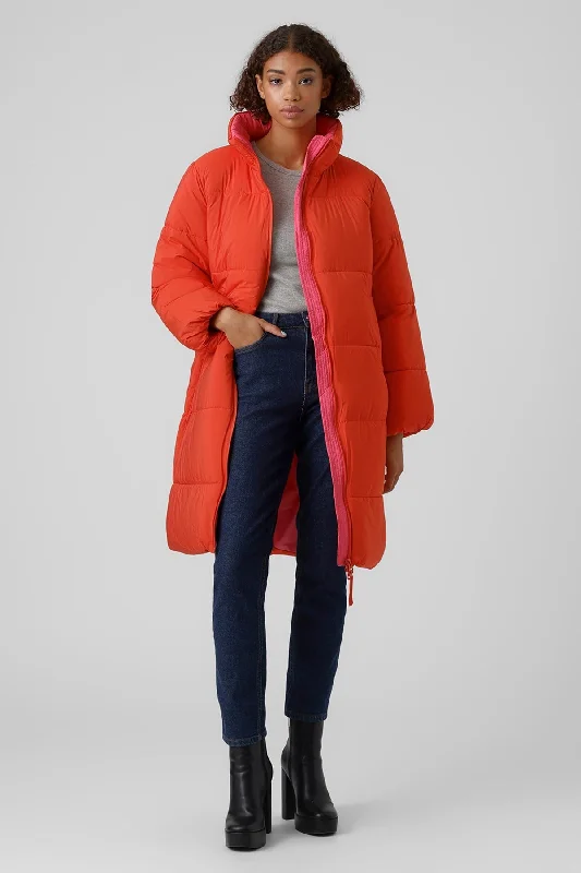 Autumn Long Coat in Red