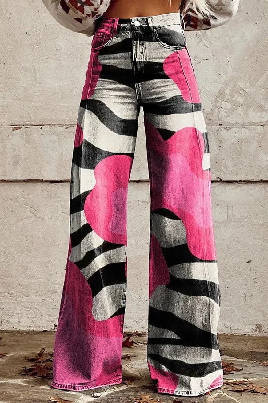 beautiful-unique-print-button-pocket-wide-leg-pants