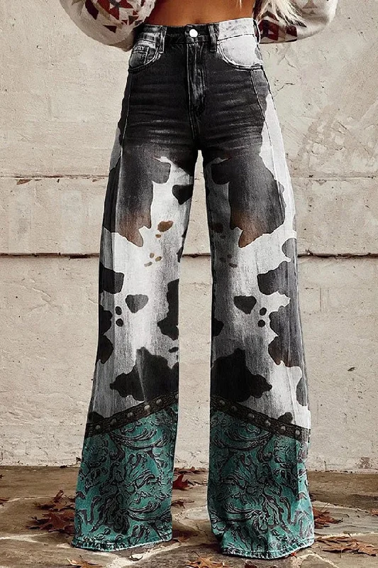 beautiful-unique-print-button-pocket-wide-leg-pants