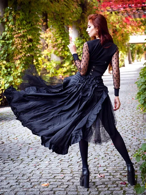 belle-poque-steampunk-retro-victorian-lolita-punk-ruffled-long-lace-up-open-skirt