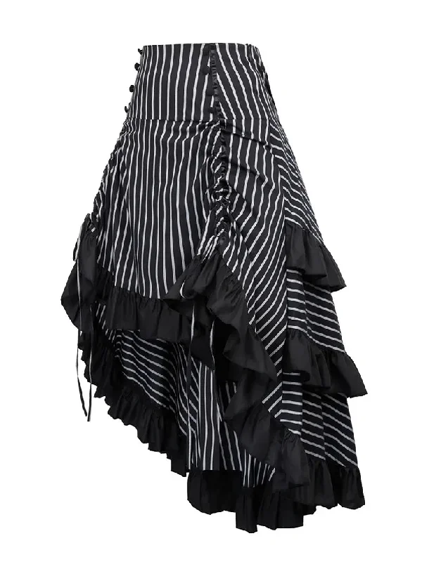 belle-poque-vintage-striped-victorian-high-low-skirt-steampunk-style-falda