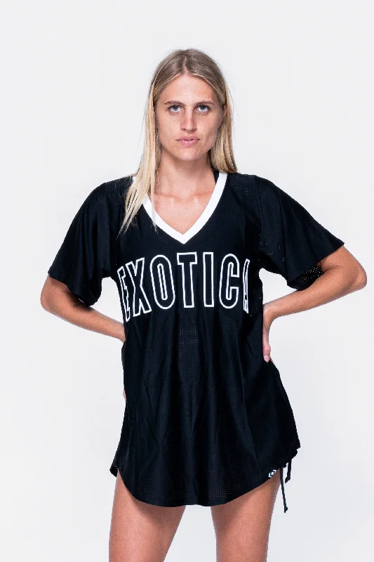 black-bball-mesh-v-neck-exotica-white-embroidered-boyfriend-tee