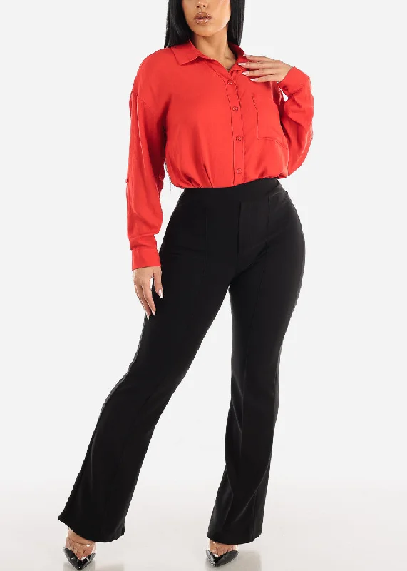 black-high-waisted-stretch-flared-dress-pants-23fp09blk