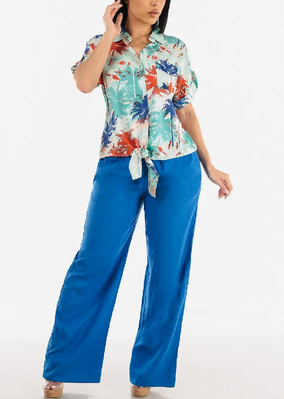 blue-linen-high-rise-spandex-waist-wide-leg-linen-pants-6811pycobalt