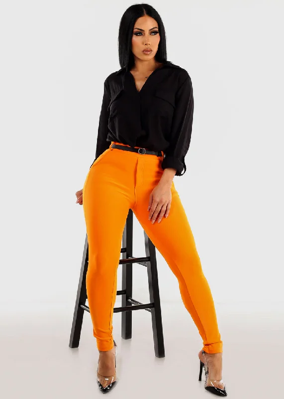 butt-lifting-high-waist-skinny-pants-orange-w-belt-20trg04org