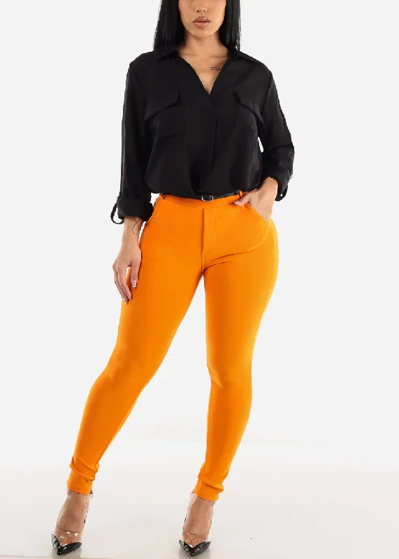 butt-lifting-high-waist-skinny-pants-orange-w-belt-20trg04org