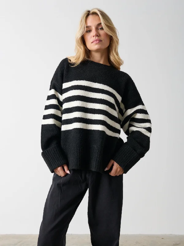 camille-oversized-striped-borg-jumper-black