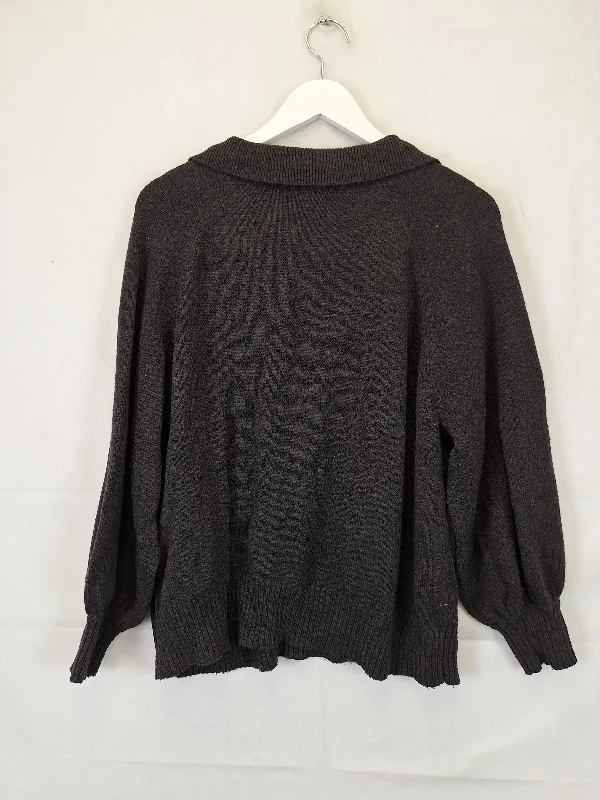 ceres-life-cozy-collared-pullover-jumper-size-s-b003-2342-gy