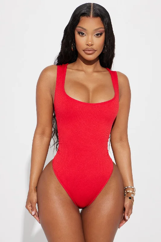 Cindy Seamless Bodysuit - Red