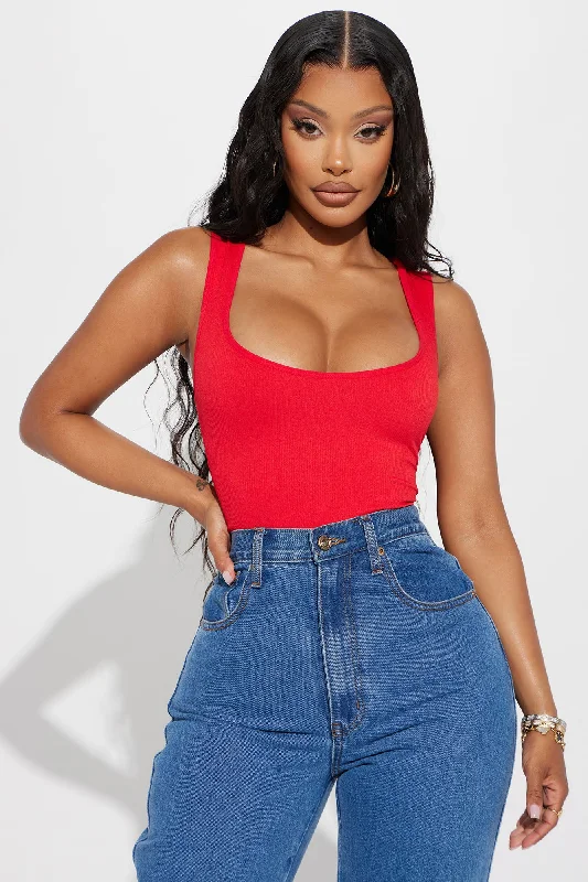 cindy-seamless-bodysuit-red