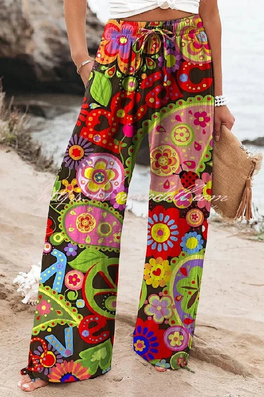 colorful-printed-elastic-waist-drawstring-pocket-casual-pants