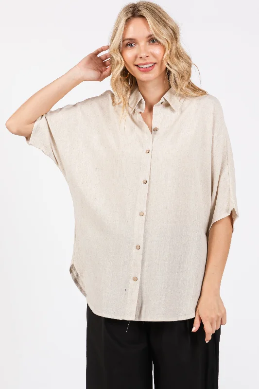 cream-linen-dolman-half-sleeve-button-down-maternity-top