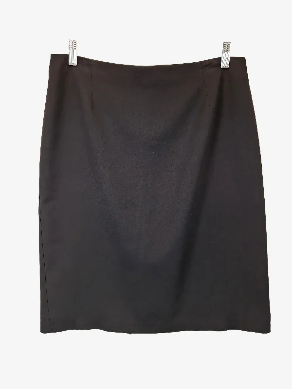 Cue Capsule Office Mini Split Midi Skirt Size 14