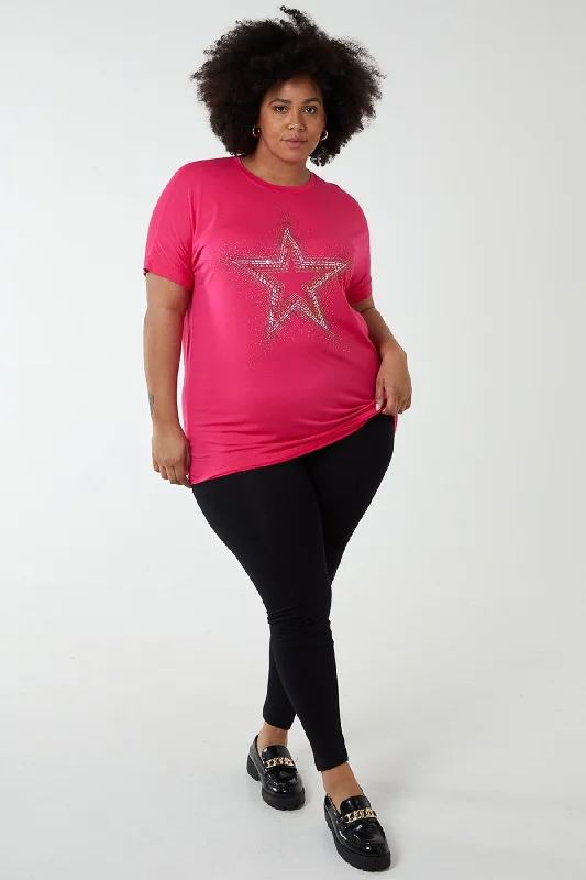 curve-diamante-star-oversized-top-in-pink