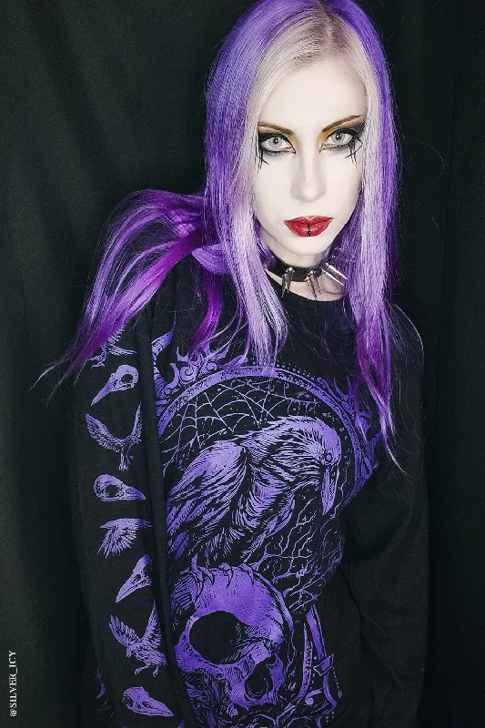 Death Raven T-shirt [PURPLE]