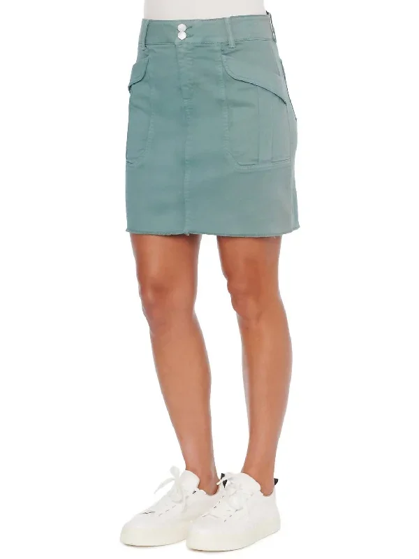 Dusty Slate Utility Skirt