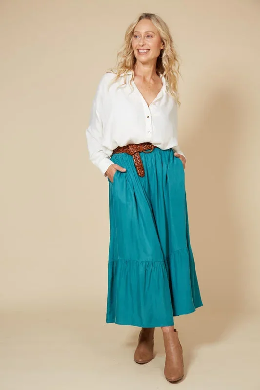 eb&ive Vienetta Maxi Skirt Teal