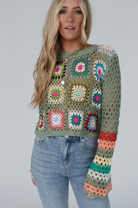 flower-drops-crochet-sweater-sage