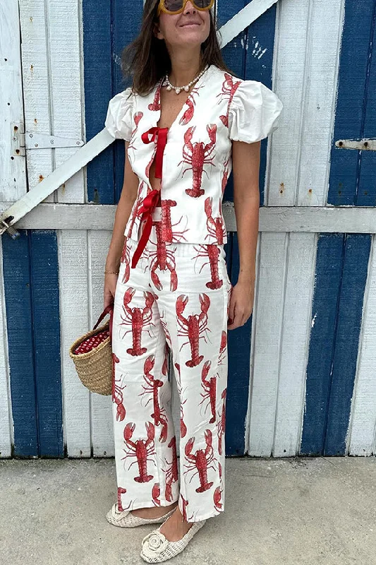 fun-vacation-lobster-print-high-rise-straight-pants