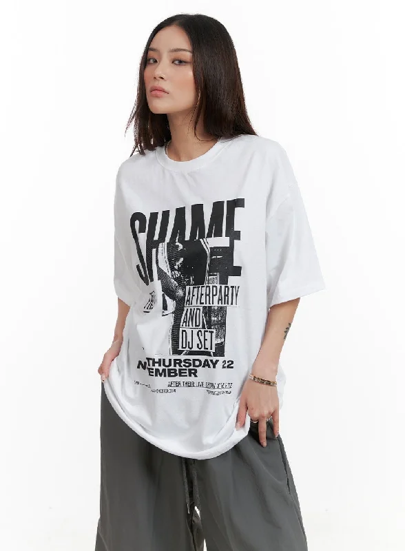 Graphic Oversize Tee CA430