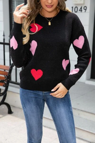 heart-round-neck-droppped-shoulder-sweater