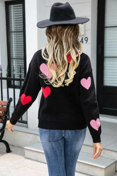 heart-round-neck-droppped-shoulder-sweater