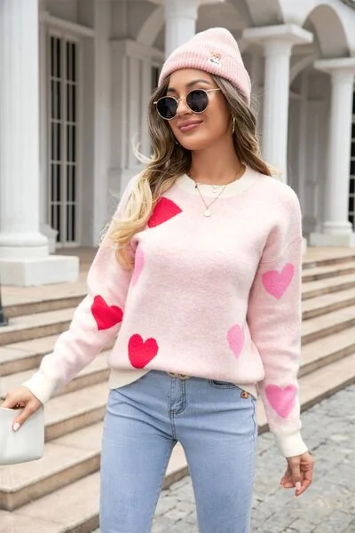 heart-round-neck-droppped-shoulder-sweater