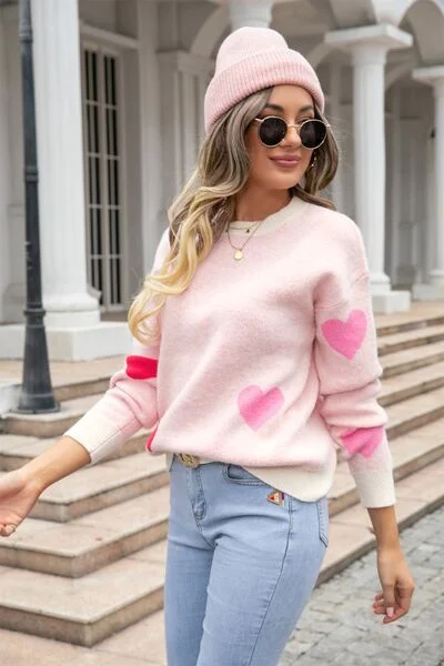 heart-round-neck-droppped-shoulder-sweater